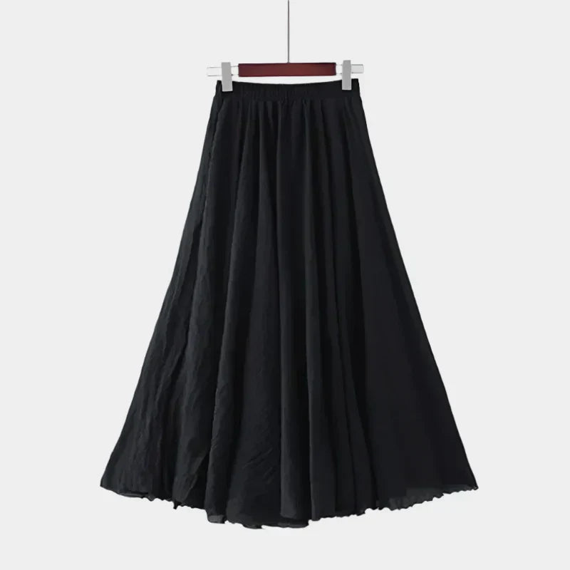 Saia Elegante de Cintura Alta