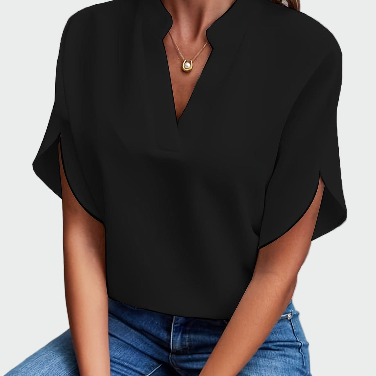 Camisa com estampa drapeada
