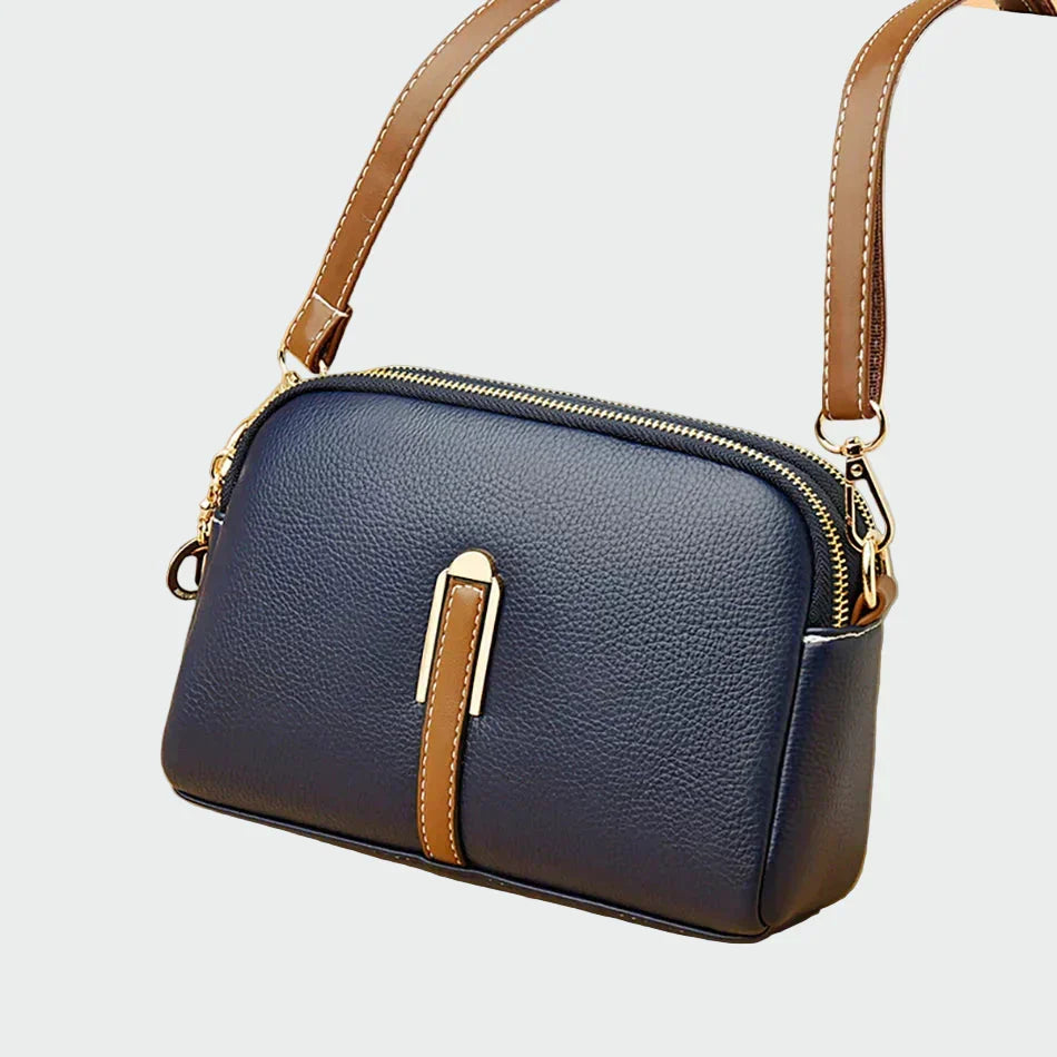 Bolsa de ombro de couro elegante